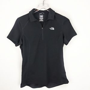 The North Face black vapor wick waffle knit top